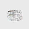 Anillo para dama en oro blanco de 18K con 1.93 ct en diamantes