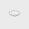 Anillo Solitario en 14K en Oro Blanco con 0.25CT - 0.28CT en Diamantes calidad H S1