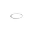 Churumbela en oro blanco de 14K con diamante de 0.10CT