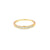 Churumbela de oro amarillo de 14K con diamantes de 0.16 ct, estilo delicado