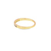 Churumbela de oro amarillo de 14K con diamantes de 0.16 ct, estilo delicado