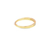 Churumbela de oro amarillo de 14K con diamantes de 0.16 ct, estilo delicado