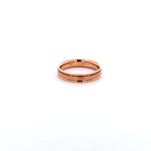 Argolla de Matrimonio en Oro Rosa de 14K