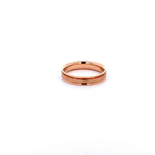 Argolla de Matrimonio en Oro Rosa de 14K