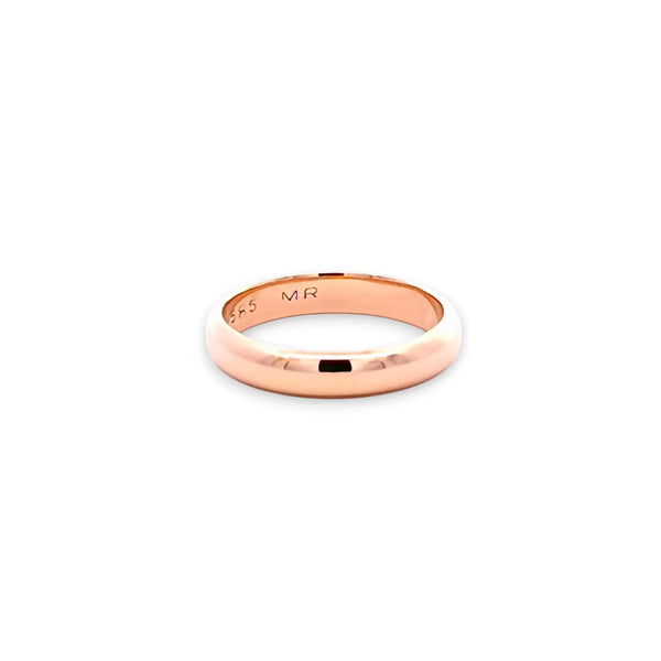 Argolla de Matrimonio en Oro Rosa de 14K