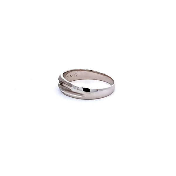Argolla de Matrimonio en Oro Blanco de 14K