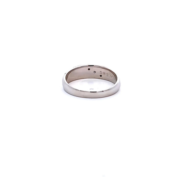 Argolla de Matrimonio en Oro Blanco de 14K
