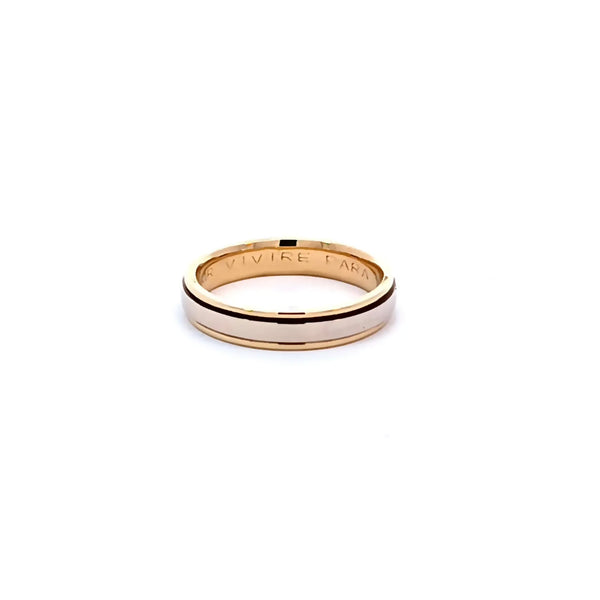 Argolla de Matrimonio Bicolor de 14K