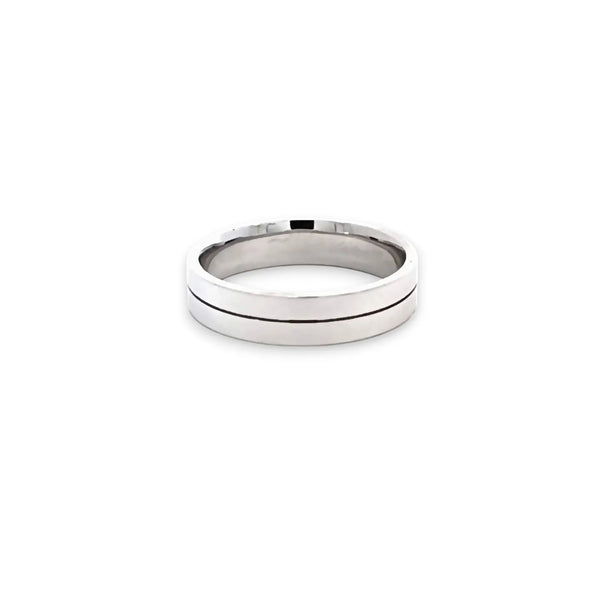 Argolla de Matrimonio en Oro Blanco de 14K