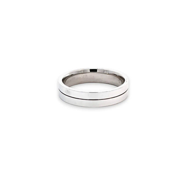 Argolla de Matrimonio en Oro Blanco de 14K