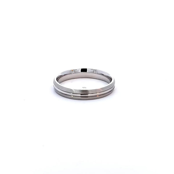 Argolla de Matrimonio en Oro Blanco de 14K