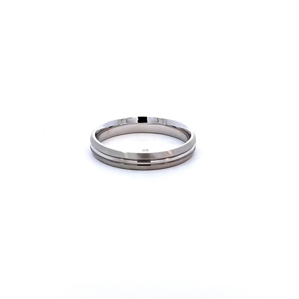 Argolla de Matrimonio en Oro Blanco de 14K