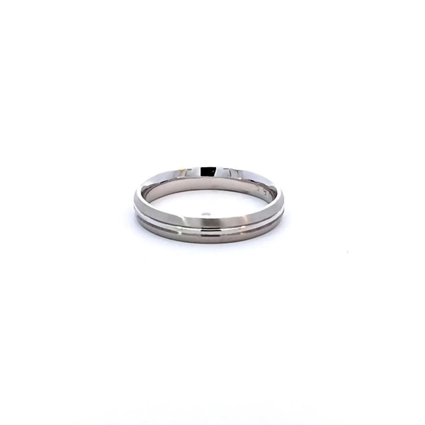 Argolla de Matrimonio en Oro Blanco de 14K