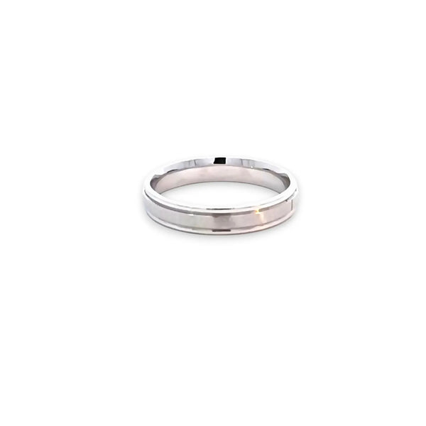 Argolla de Matrimonio en Oro Blanco de 14K