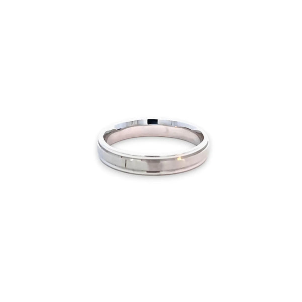 Argolla de Matrimonio en Oro Blanco de 14K