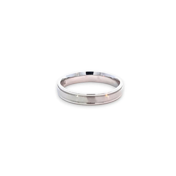 Argolla de Matrimonio en Oro Blanco de 14K