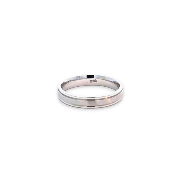 Argolla de Matrimonio en Oro Blanco de 14K