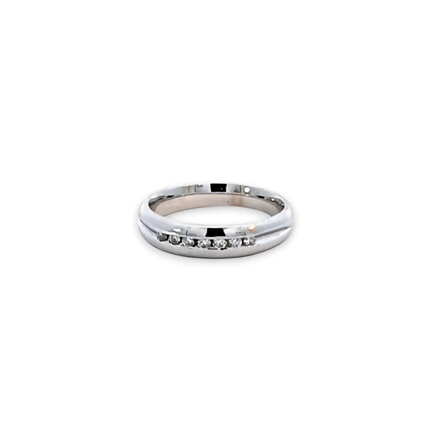 Argolla de Matrimonio en Oro Blanco de 14K