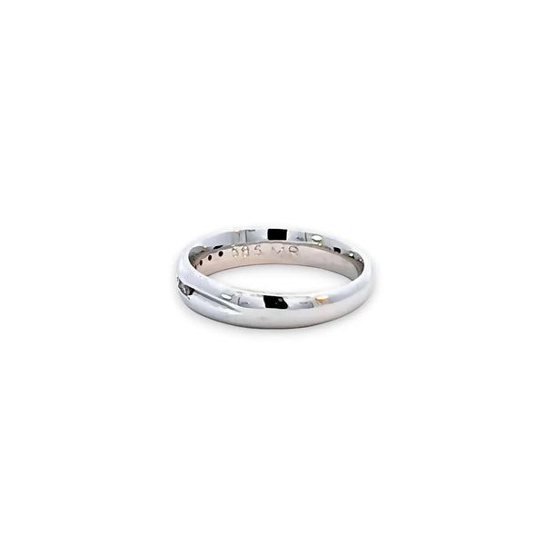 Argolla de Matrimonio en Oro Blanco de 14K