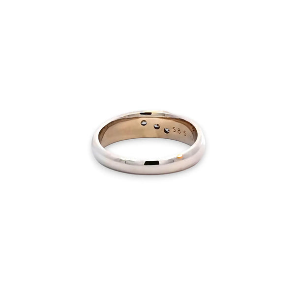 Argolla de Matrimonio en Oro Blanco de 14K
