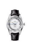 Reloj Omega Hour Vision Acero Automático Piel Plata