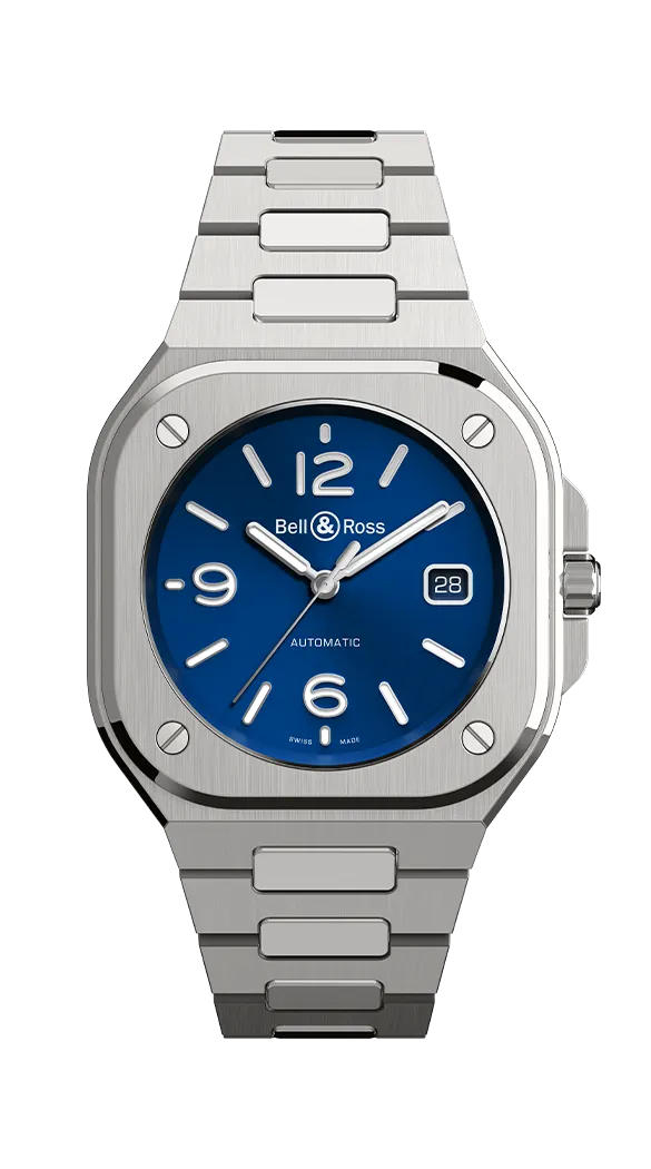 Reloj Bell & Ross BR 05 Automático de 40 mm en Acero Inoxidable con Esfera Azul