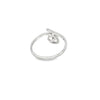 Anillo Solitario en 14k en Oro Blanco con 0.15 CT en Diamantes