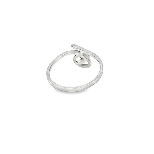 Anillo Solitario en 14k en Oro Blanco con 0.15 CT en Diamantes