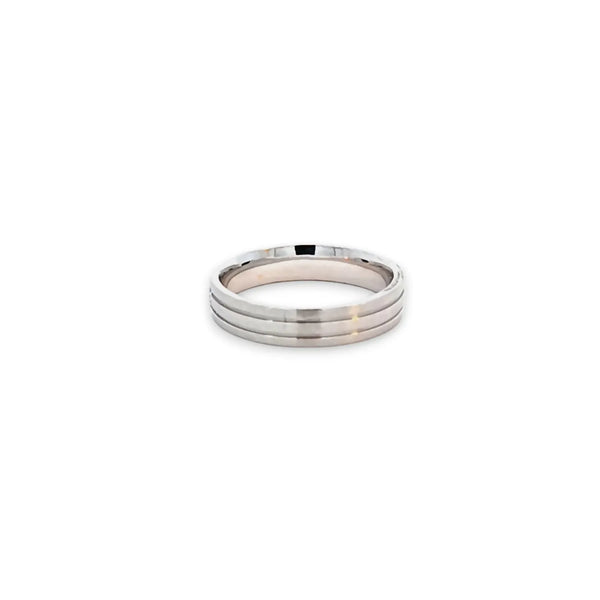 Argolla de Matrimonio en Oro Blanco de 14K