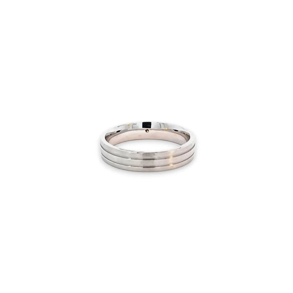 Argolla de Matrimonio en Oro Blanco de 14K