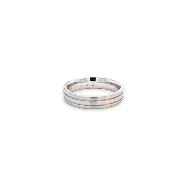 Argolla de Matrimonio en Oro Blanco de 14K