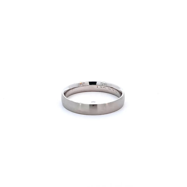 Argolla de Matrimonio en Oro Blanco de 14K