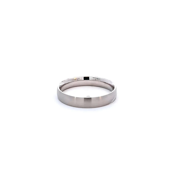 Argolla de Matrimonio en Oro Blanco de 14K