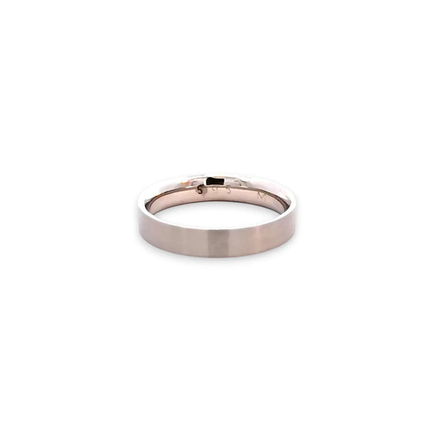 Argolla de Matrimonio en Oro Blanco de 14K