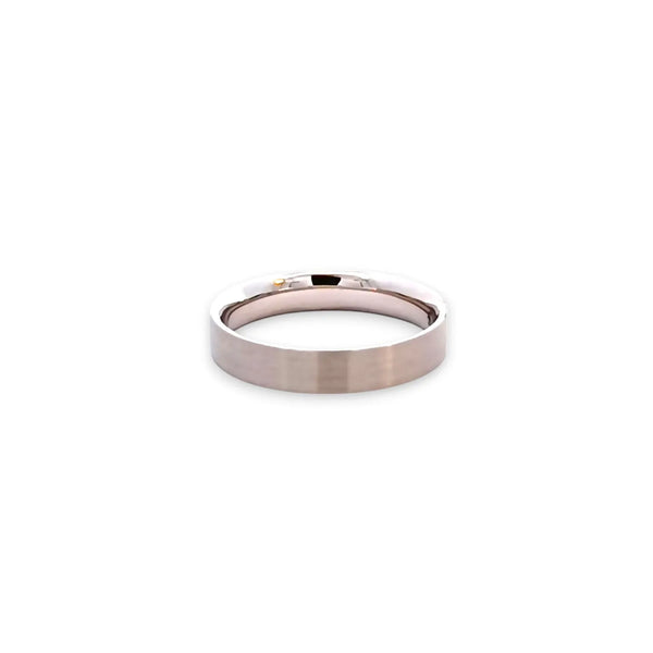 Argolla de Matrimonio en Oro Blanco de 14K