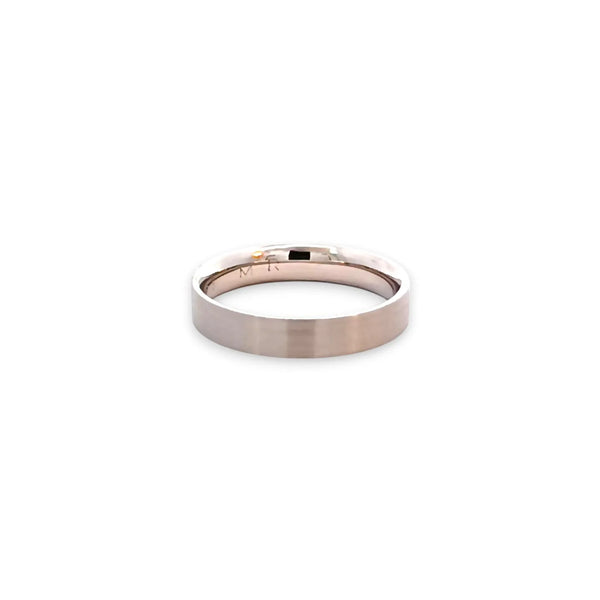 Argolla de Matrimonio en Oro Blanco de 14K