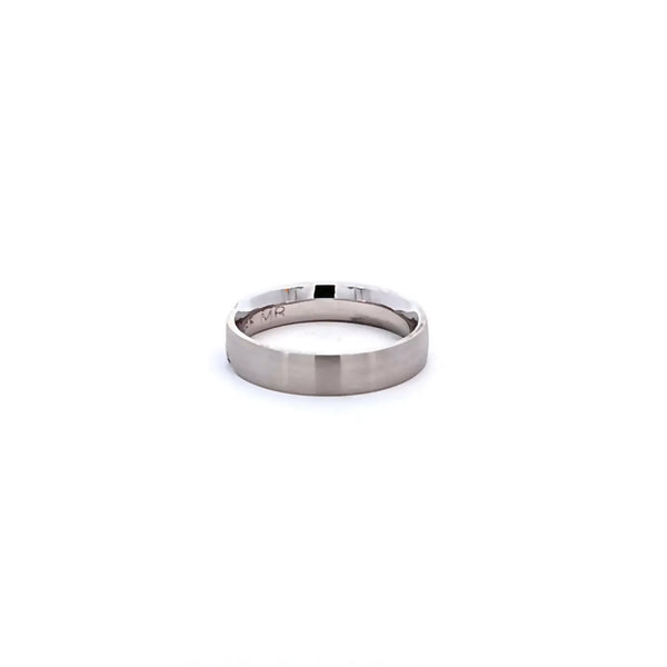Argolla de Matrimonio en Oro Blanco de 14K