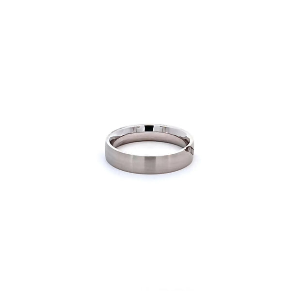 Argolla de Matrimonio en Oro Blanco de 14K