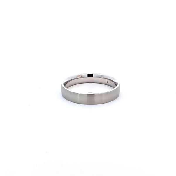 Argolla de Matrimonio en Oro Blanco de 14K