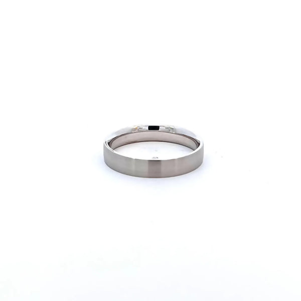 Argolla de Matrimonio en Oro Blanco de 14K