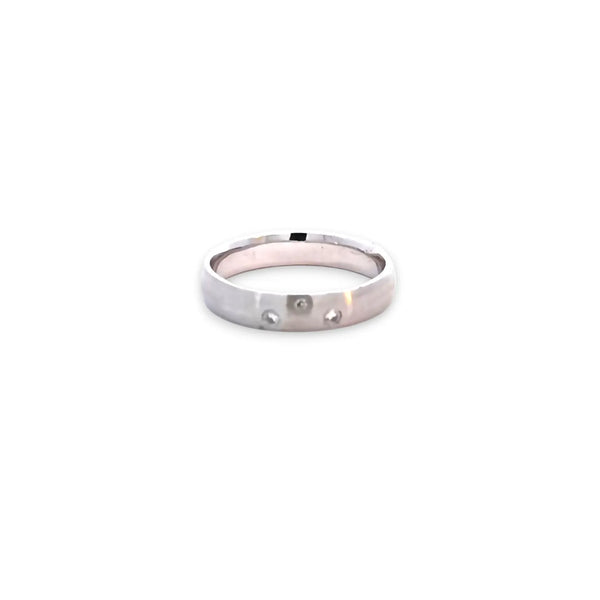 Argolla de Matrimonio en Oro Blanco de 14K