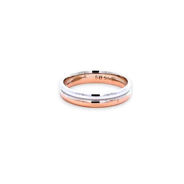 Argolla de Matrimonio Bicolor de 14K