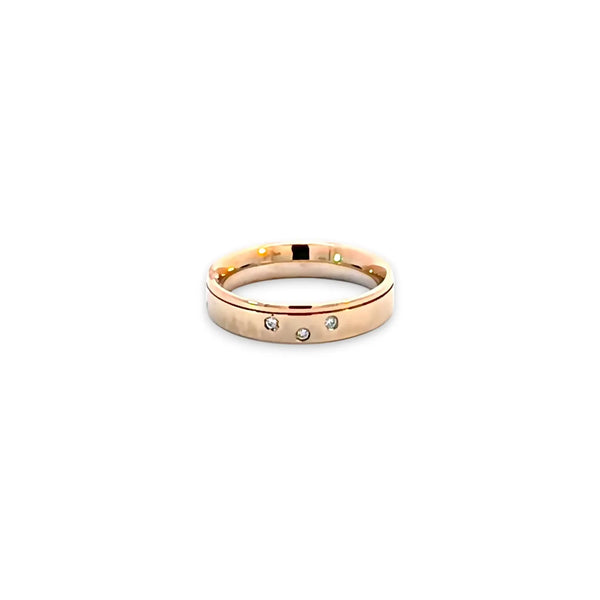 Argolla de Matrimonio Bicolor de 14K