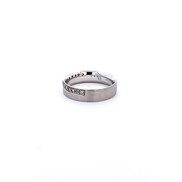 Argolla de Matrimonio en Oro Blanco de 14K
