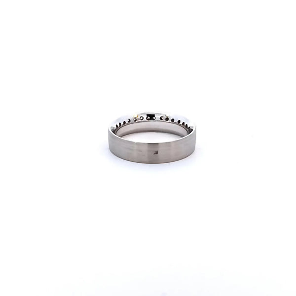 Argolla de Matrimonio en Oro Blanco de 14K