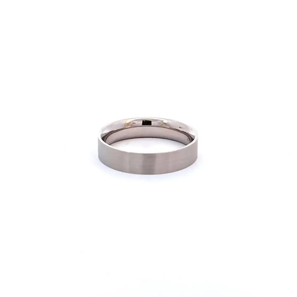 Argolla de Matrimonio en Oro Blanco de 14K