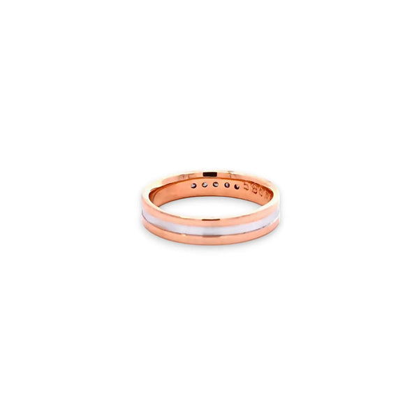 Argolla de Matrimonio Bicolor de 14K
