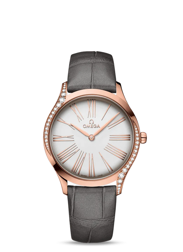 Reloj Omega Tressor Oro Cuarzo 36mm Brillantes Piel