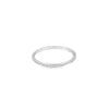 Churumbela en oro blanco de 14K con diamante de 0.17CT