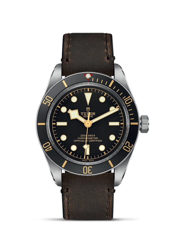 Reloj Tudor Black Bay en acero de 39MM movimiento automático, correa de piel